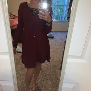Maroon dress